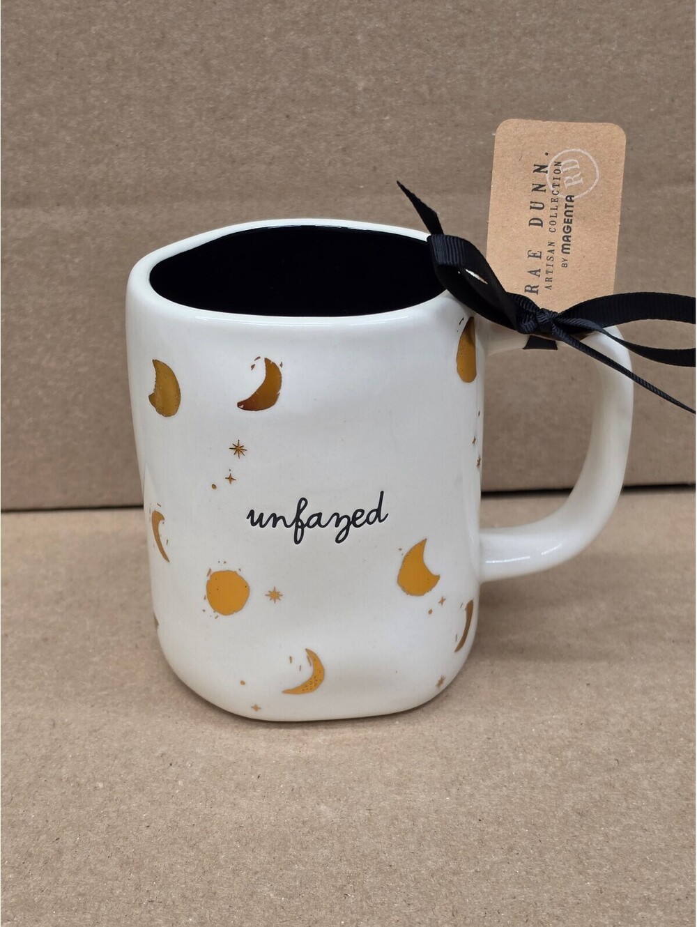 unfazed with moon decor mug